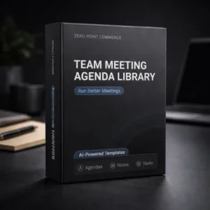 Team Meeting Agenda Library