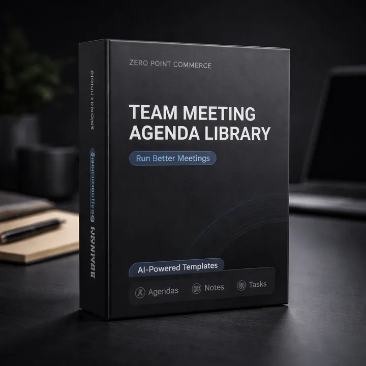 Team Meeting Agenda Library