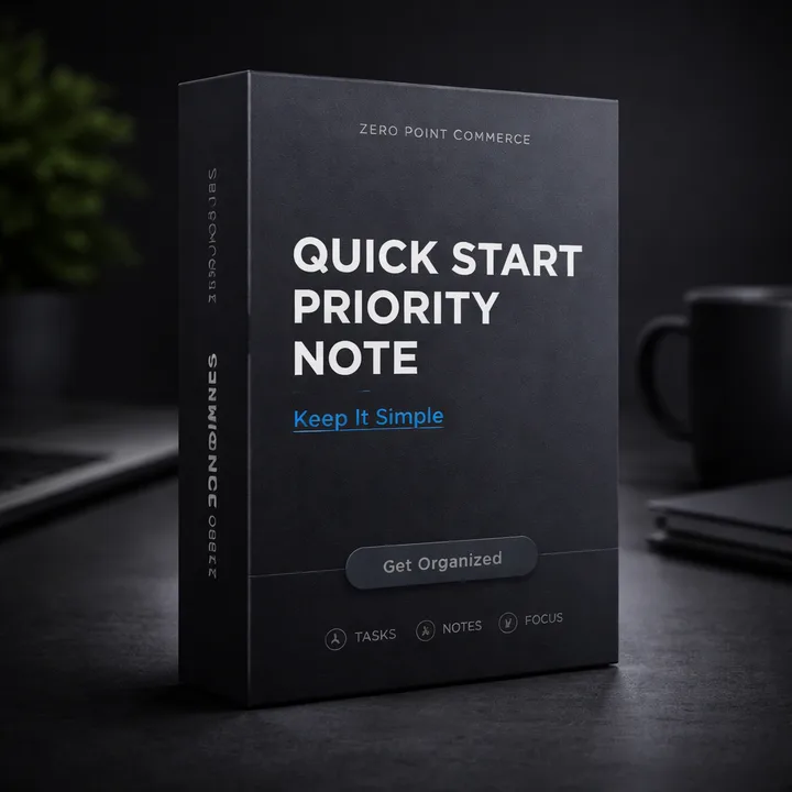 Quick Start Priority Note