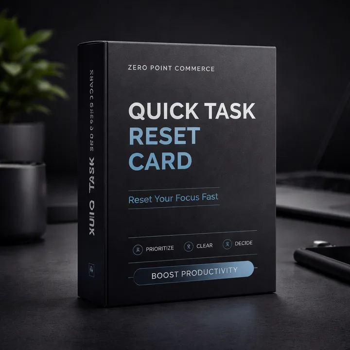 Quick Task Reset Card