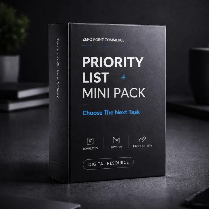 Priority List Mini Pack