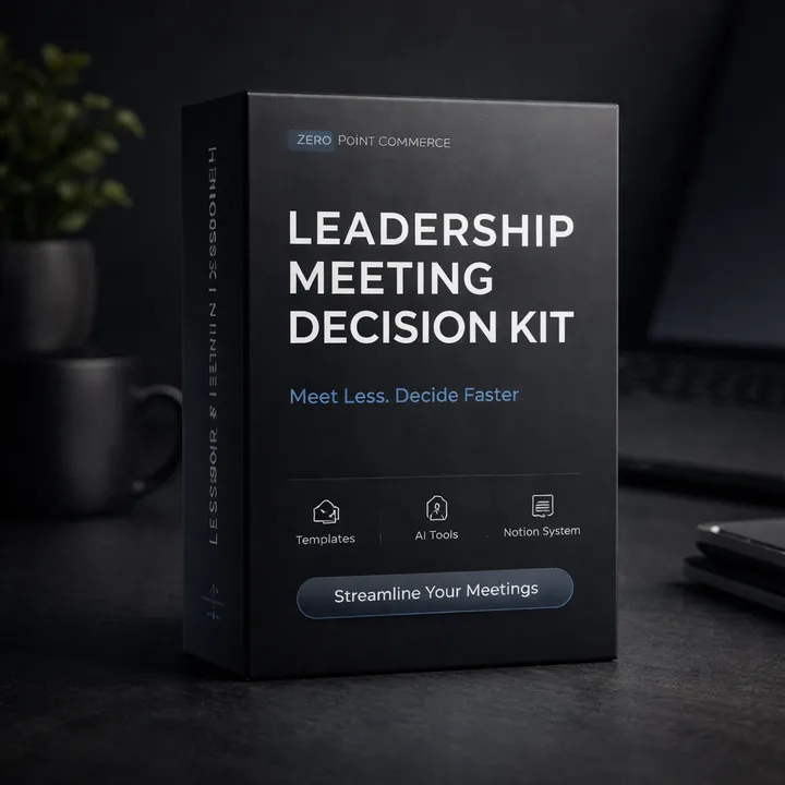 Leadership Meeting Decision Kit