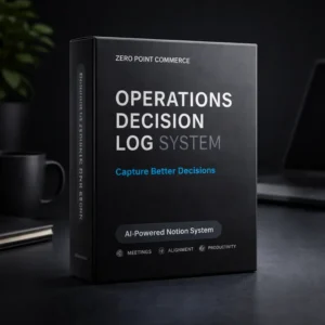 Operations Decision Log System