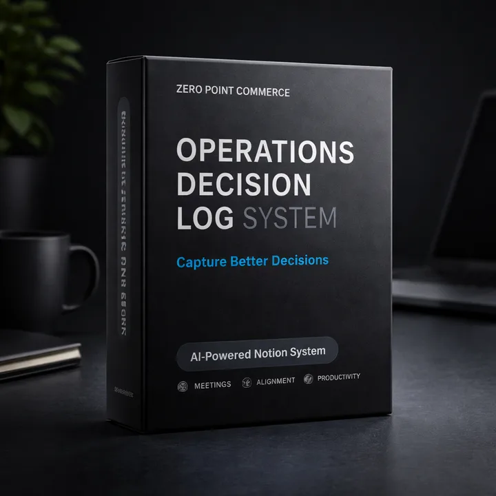 Operations Decision Log System