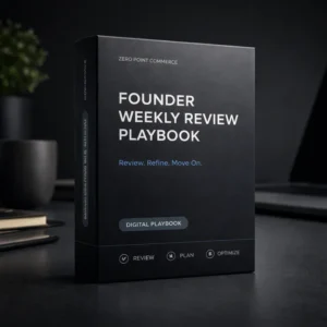 Founder Weekly Review Playbook